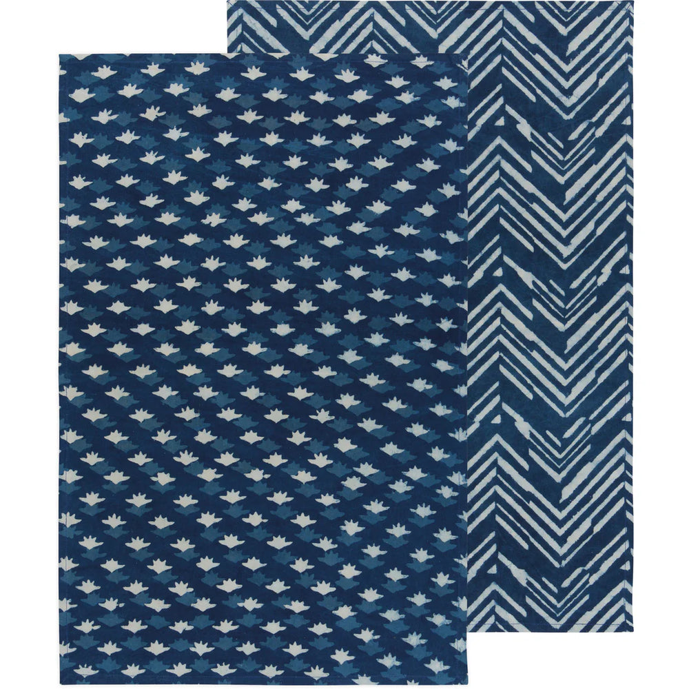 Inlet Block Printed Dishtowel ( Set of 2 )