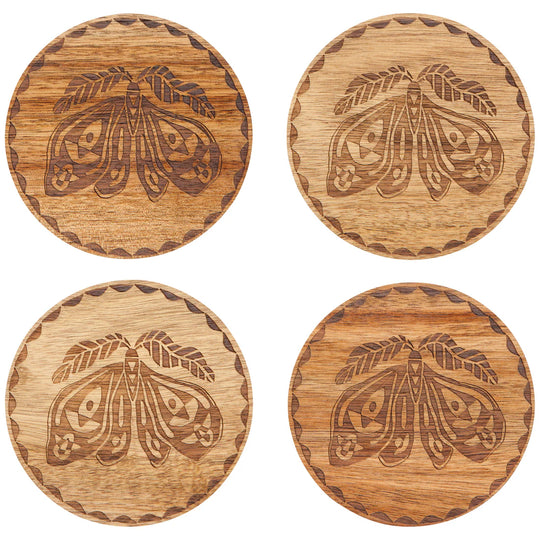 Nocturna Engraved Coasters Set of 4