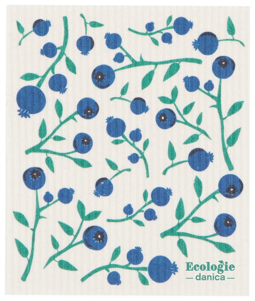 Blueberries Swedish Sponge Cloth