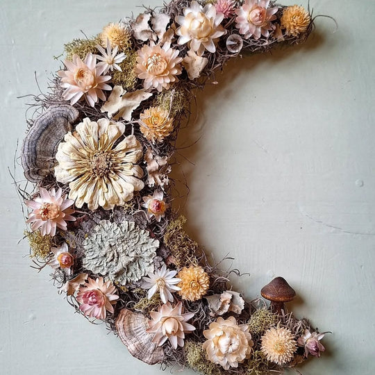 GUEST | Morning Dew Fleurs | 12" Tiny Everlasting Floral Moon (Saturday, March 14th @ 11 AM)