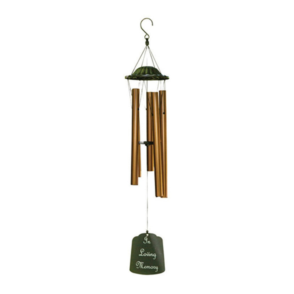 Inspirational Wind Chime Bronze Ring In Memory