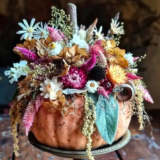 Morning Dew Fleurs | Dried Flower Pumpkin Workshop (Sun. Oct. 4 @ 11 AM)