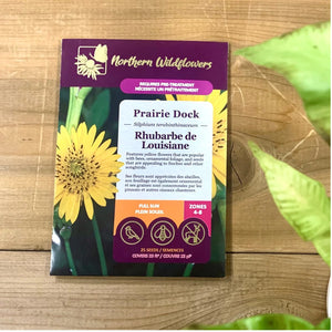 Northern Wildflowers Prairie Dock- Seed Pack 25  Count