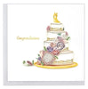 Quilling Card: Floral Wedding Cake