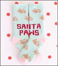 Holiday Cozy Winter Crew - Santa Paws Socks