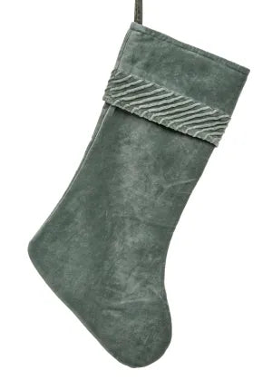 8x23 Velvet Green Cotton Stoking