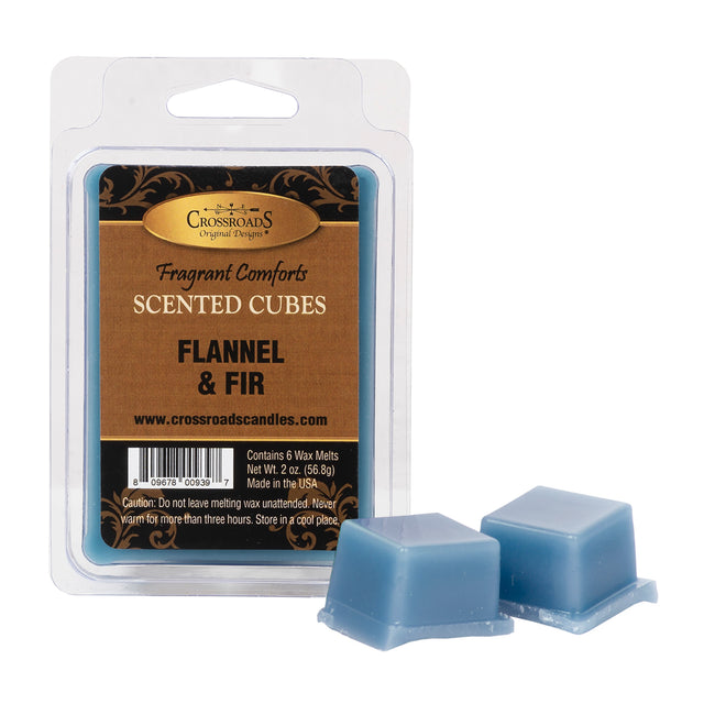 Crossroads Candles Fall/Winter: Flannel & Fir - Scented Cubes