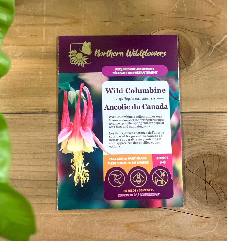 Northern Wildflowers Wild Columbine- Seed Pack 80  Count