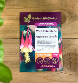 Northern Wildflowers Wild Columbine- Seed Pack 80  Count