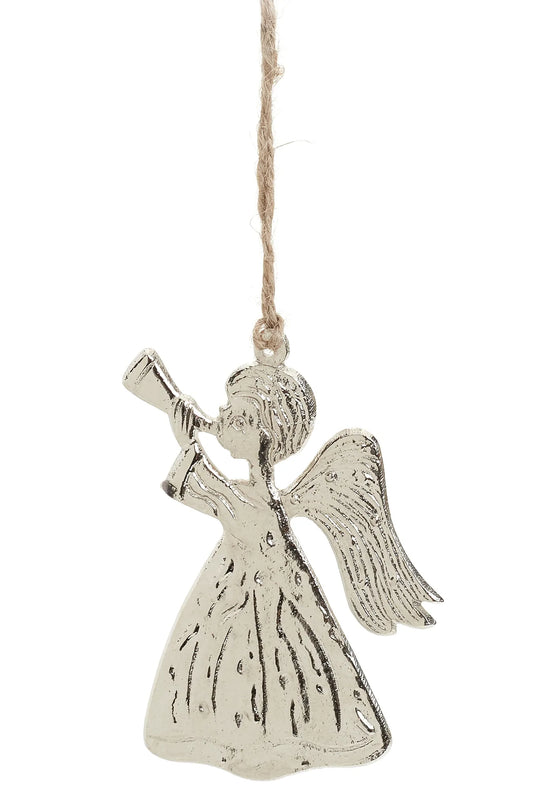 3x4 Silver Angel Ornament