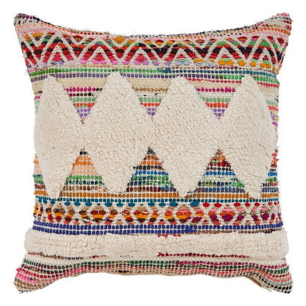 18"x18" Multi/Natural Pillow- Everyday Textiles