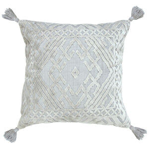 
            
                Load image into Gallery viewer, 1&amp;#39;-8&amp;quot;x1&amp;#39;-8&amp;quot; Silver Gray/Light Gray Pillow - Everyday Textiles
            
        