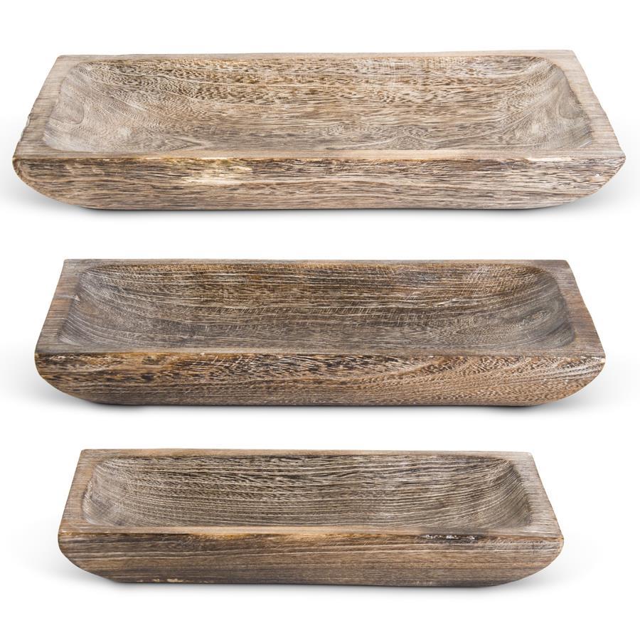 Rectangular Paulownia Wood Tray (Multiple Sizes)
