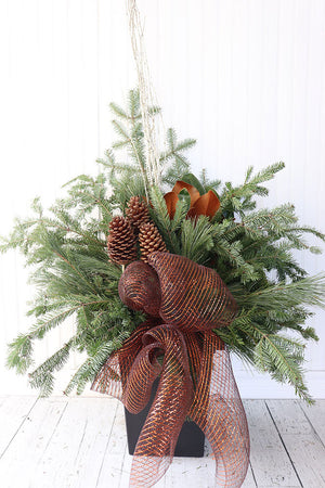 10" Square Winter Planter - United Way Windsor Essex
