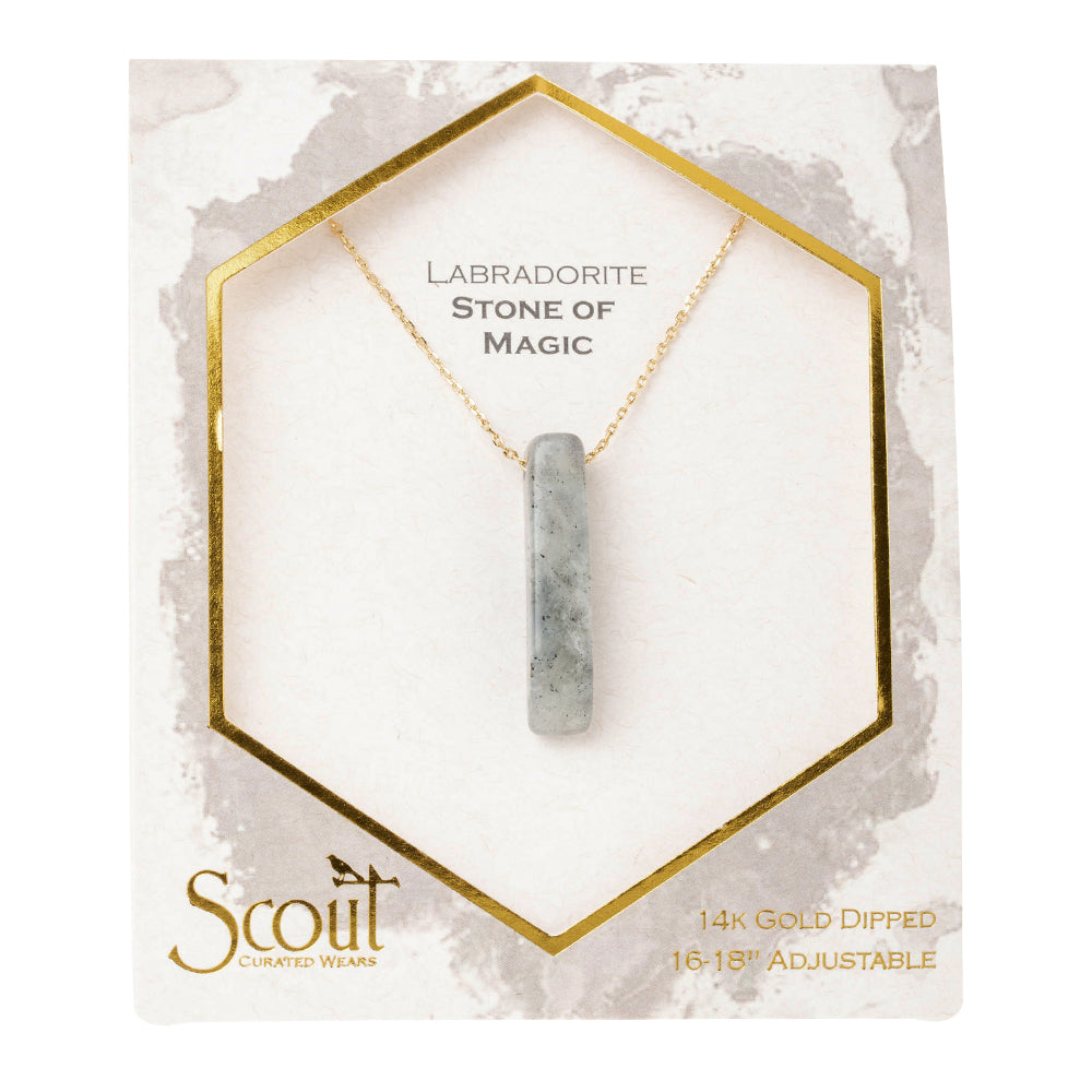 Stone Pt Necklace - Labradorite/Stone of Magic