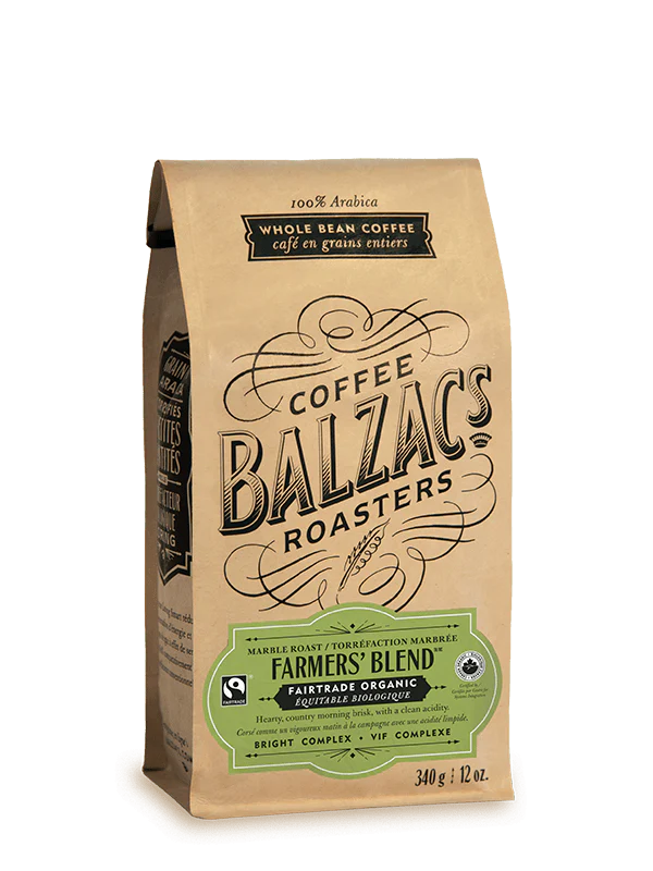 Balzac’s Farmer's Blend Fairtrade Organic Beans 340g