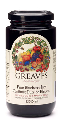 
            
                Load image into Gallery viewer, Greaves: Pure Blueberry Jam (250 ml)
            
        