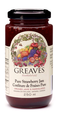 Greaves: Pure Strawberry Jam (250 ml)