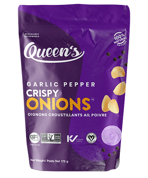 Queens Premium Crispy Onions: Garlic Pepper