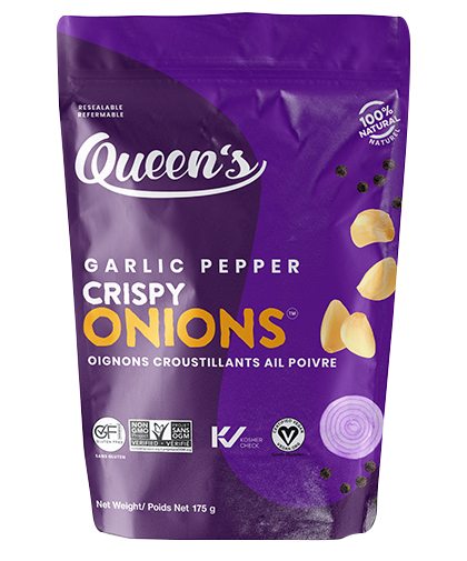 Queens Premium Crispy Onions: Garlic Pepper