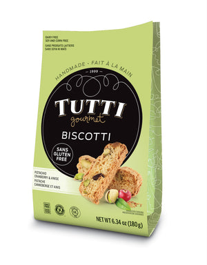 Tutti Gourmet Biscotti: Pistachio Cranberry & Anise (Gluten-Free)