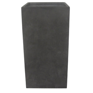 
            
                Load image into Gallery viewer, Manhattan Tall Lightweight Fiberclay Cube Pot - Black (Multiple Sizes)
            
        