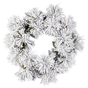 30" Iceland Fir Wreath Flocked