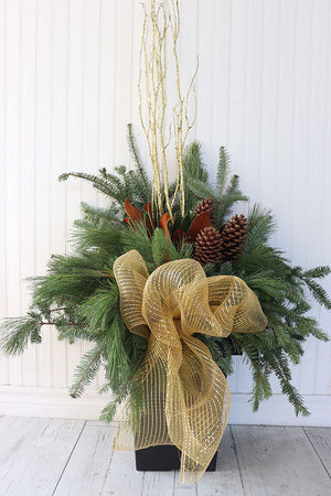 10" Square Winter Planter - United Way Windsor Essex