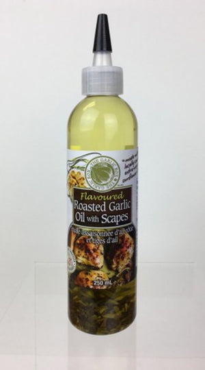 Roasted Garlic Oil with Garlic Scapes - Garlic Box