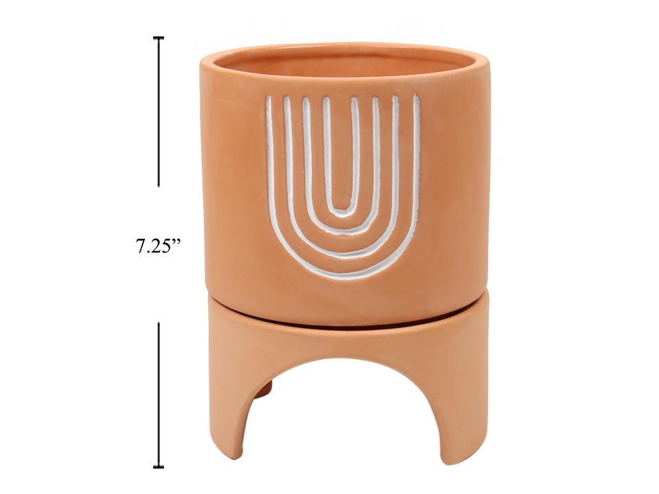 Naya Ceramic Planter with Stand (Multiple Sizes)