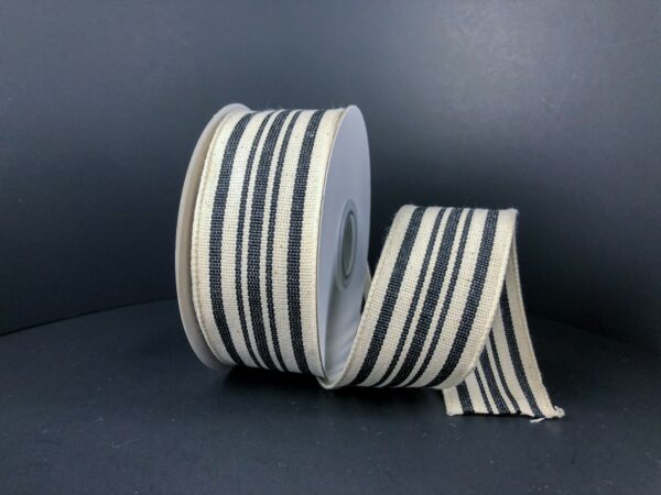 Woven French Stripes Ribbon - 1.5" x 10 yards