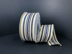 
            
                Load image into Gallery viewer, Woven French Stripes Ribbon - 1.5&amp;quot; x 10 yards
            
        