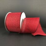 2.5"x10yds Textured Glitter Linen Ribbon (Assorted)