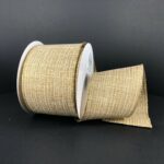 2.5"x10yds Textured Glitter Linen Ribbon (Assorted)