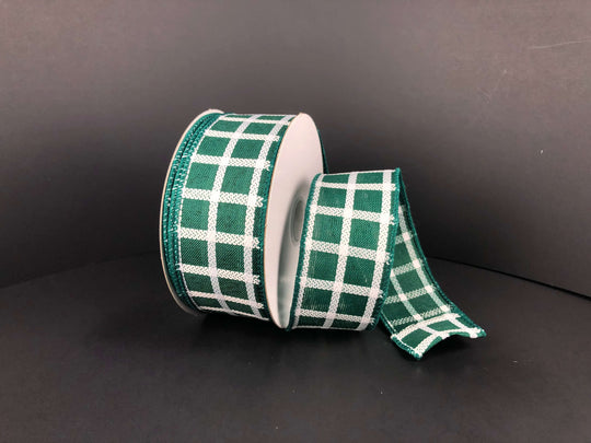 1.5"x10yds Woven Poly Weave Trellis Wired Ribbon (Assorted)