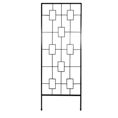 24x70 Mid Century Trellis Black