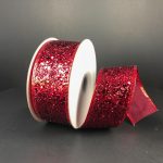 1.5"x10yds Super Glitter Ribbon (Assorted)