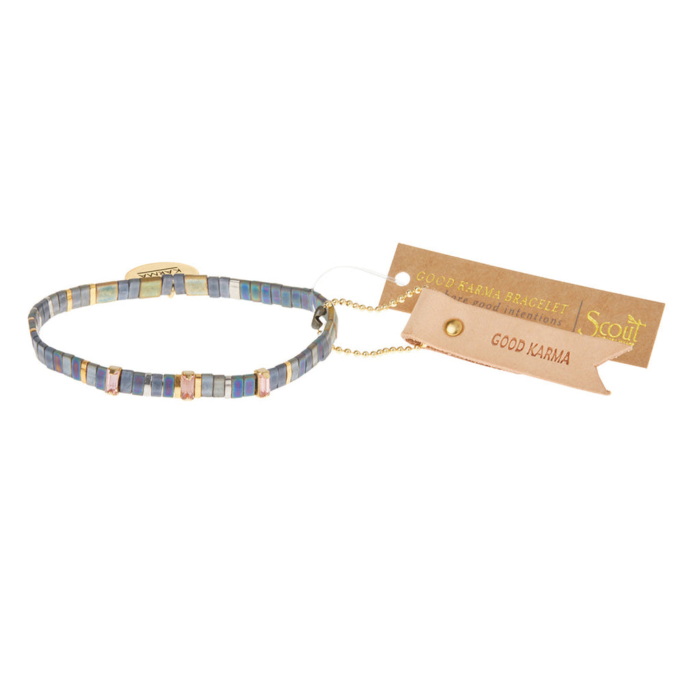 Scout Good Karma Miyuki Charm Bracelet | Good Karma: Oil Slick/Sparkle/Gold
