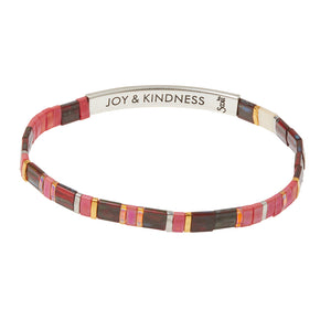 Scout Good Karma Miuki Bracelet: Joy & Kindness Mulberry/Silver