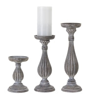 Candle Holder Gray (Multiple Sizes)