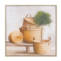 11" Basket Print Wall Decor