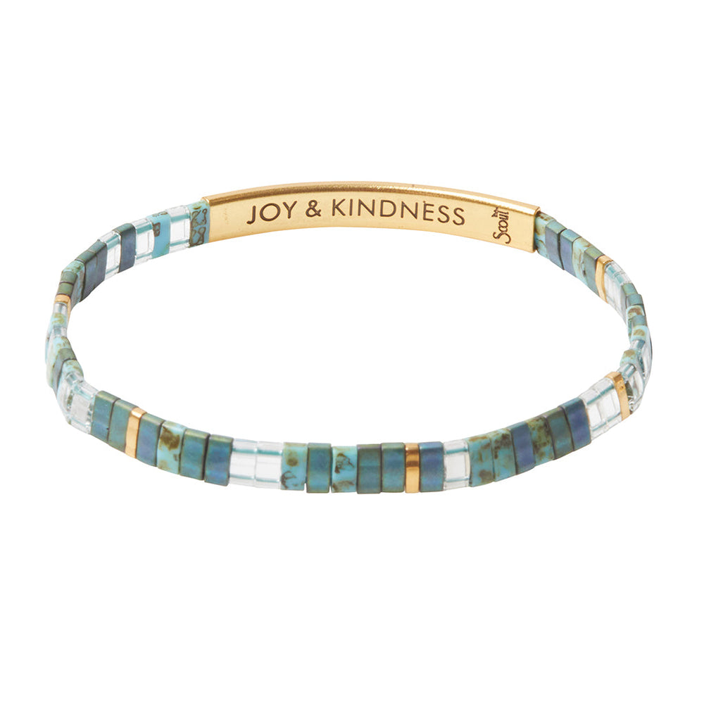 Scout Good Karma Miyuki Bracelet | Joy & Kindness: Marine/Gold