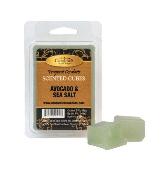 Crossroads Candles Everyday: Avocado & Sea Salt - Scented Cubes