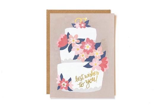 Wedding Cake Best Wishes To You Card