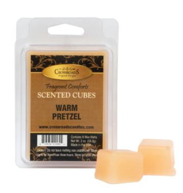 Crossroads Candles Fall: Warm Pretzel Scented Cubes