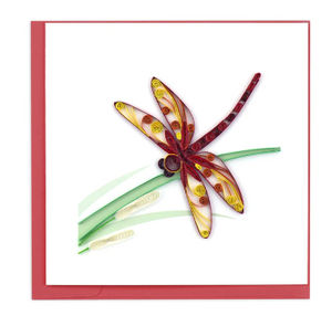 
            
                Load image into Gallery viewer, Quilling Card: Dragonfly Card
            
        