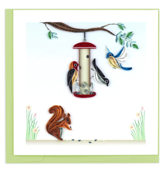 Quilling Card: Bird Feeder