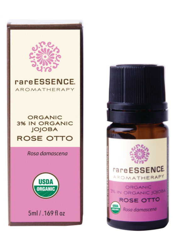rareESSENCE Aromatherapy: Organic 3% In Organic Jojoba Rose Otto Essential Oil