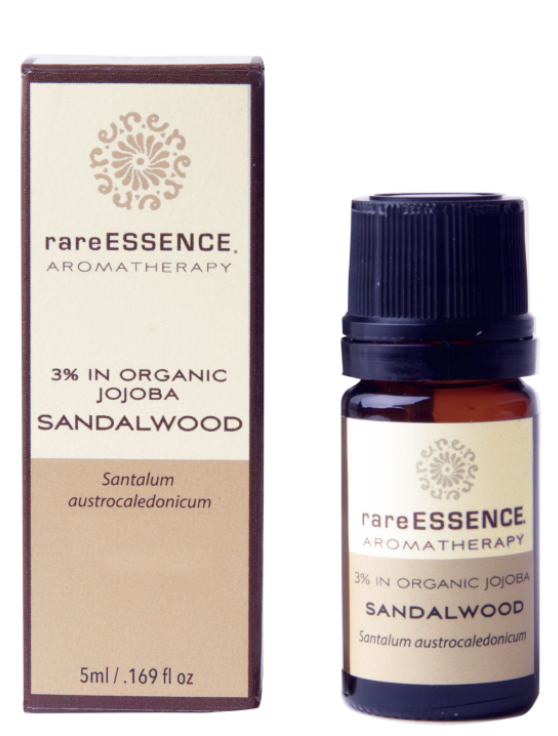 rareESSENCE Aromatherapy: Sandalwood 3% Jojoba Essential Oil