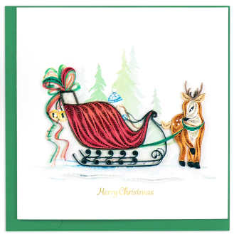 Quilling Card : Sleigh Ride